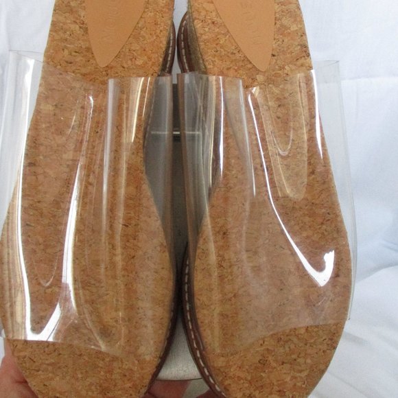Moussy Espadrille Wedge Clear Slides NWOB Size L (W7) - Picture 1 of 15
